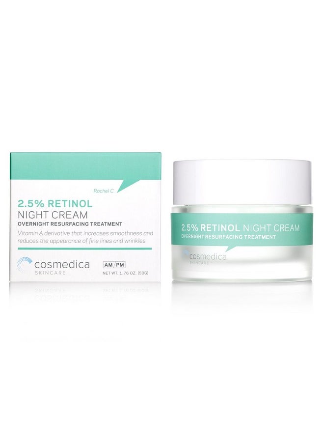 Retinol Serum 2.5%, 1oz & Retinol Cream 2oz Complete Anti Aging Skincare Combo Set