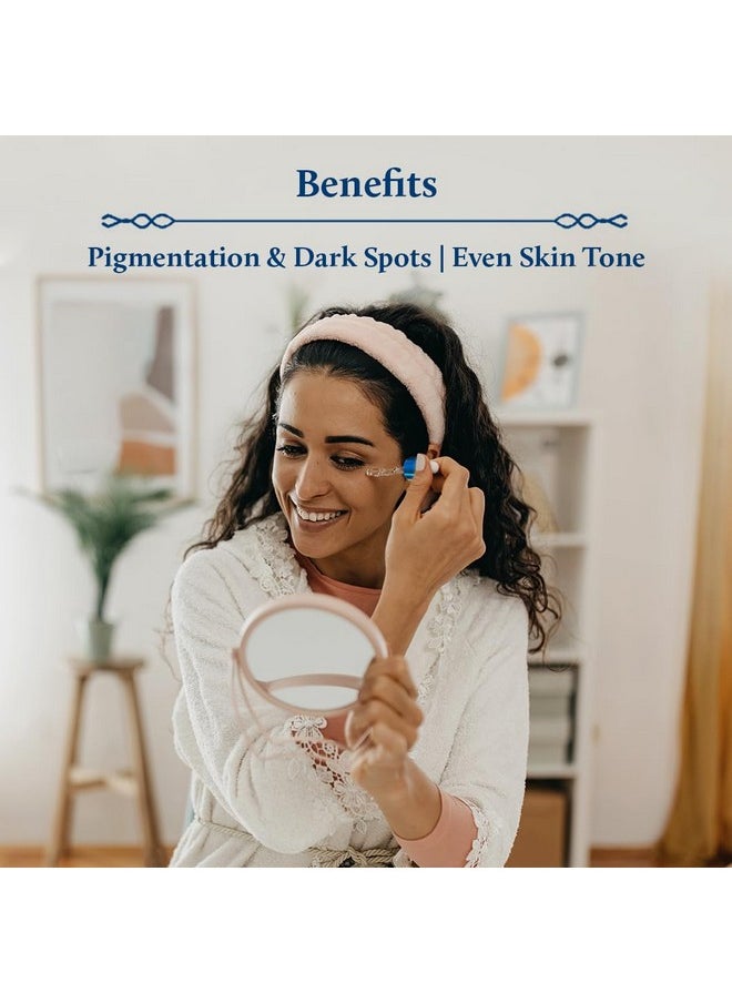 Blue Nectar Rice Water Kojic Acid Face Serum for Pigmentation & Dark Spots Removal | Anti Pigmentation Serum for Face with Mushroom (13 Herbs, 30ml)