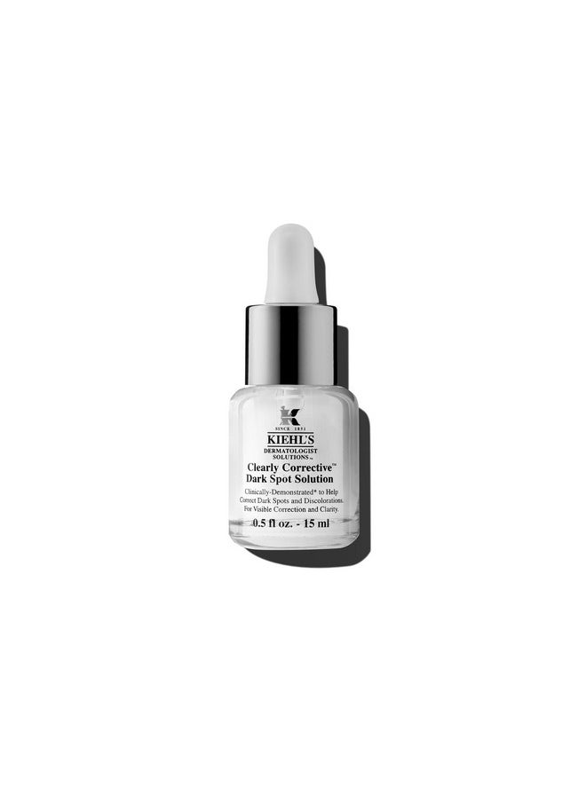 Kiehl's Clearly Corrective Dark Spot Serum, Brightening Facial Serum, Reduces Hyperpigmentation & Post-acne Marks, with Vitamin C & Salicylic Acid, All Skin Types, Paraben-free - 0.5 fl oz