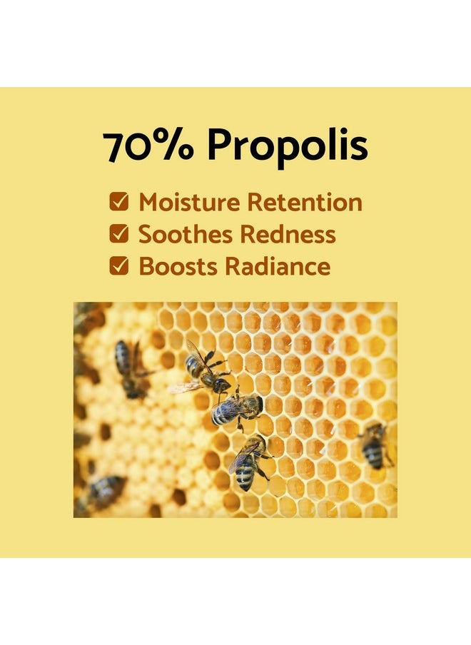 IUNIK Propolis 70% Vitamins 17% Synergy Serum - Centella Asiatica Calming Soothing Deep Nourishing for Dry Dull Spot Hyperpigmentation Sensitive Acne-prone Skin No Pore Clogging Korean Skincare