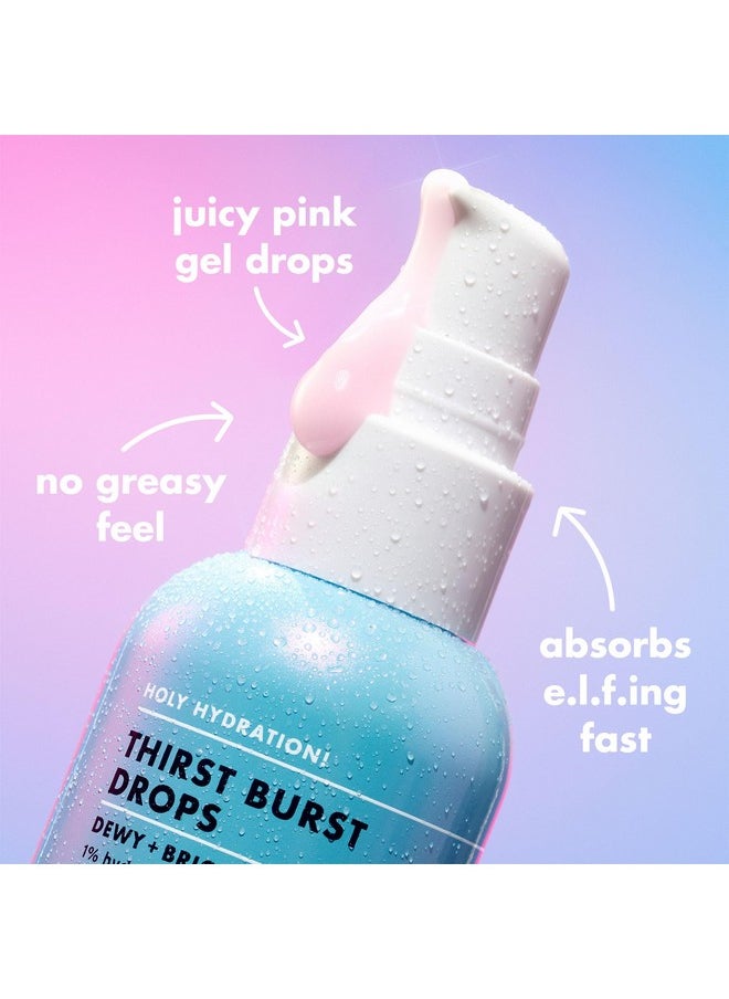 e.l.f. SKIN Holy Hydration! Thirst Burst Drops, Serum For A Radiant Complexion Instantly & Over Time, Made With Hyaluronic Acid, Vegan & Cruelty-Free