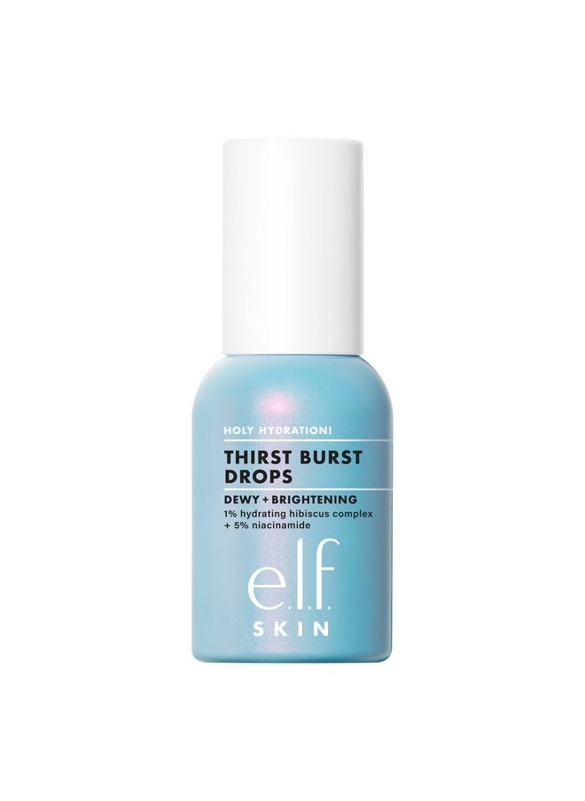 e.l.f. SKIN Holy Hydration! Thirst Burst Drops, Serum For A Radiant Complexion Instantly & Over Time, Made With Hyaluronic Acid, Vegan & Cruelty-Free