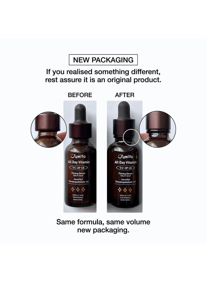 JUMISO All Day VC-IP 1.0 Firming Serum 30ml, 1.01 fl oz, Boosting Collagen, Reducing fine lines, Aronia Extract, Bakuchiol, Panthenol
