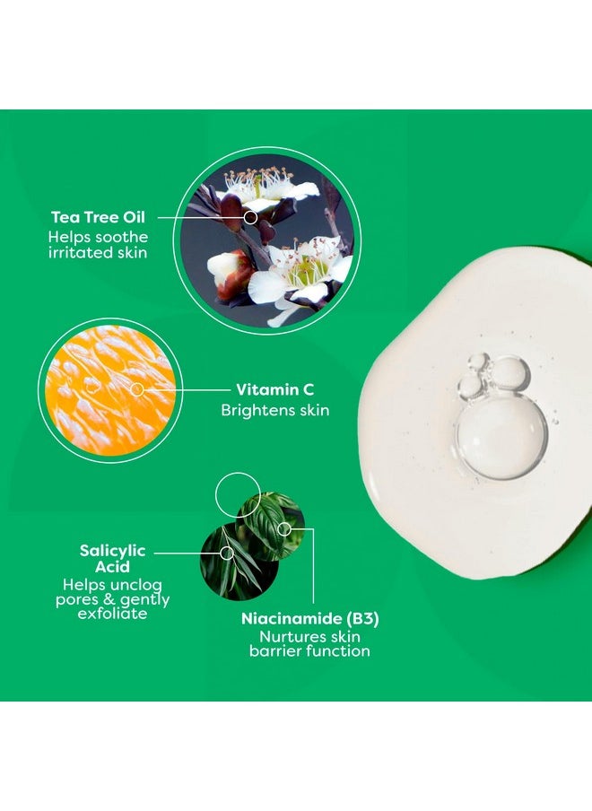 TruSkin Tea Tree Oil for Face - Acne Serum - Unclog Pores, Soothe Breakouts - Blemish Spot Treatment for Smooth, Glowing Skin - Tea Tree Oil for Skin + Salicylic Acid, Niacinamide & Retinol - 1 fl oz