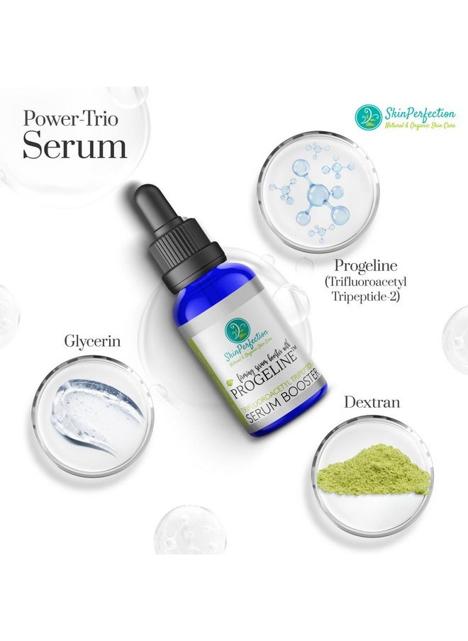 Skin Perfection Face Serums for Anti Aging Booster with Progeline Peptide Repair Serum - Skin Firming & Tightening Booster for DIY Cream & Serum for Face Anti Aging with Trifluoroacetyl Tripeptide-2