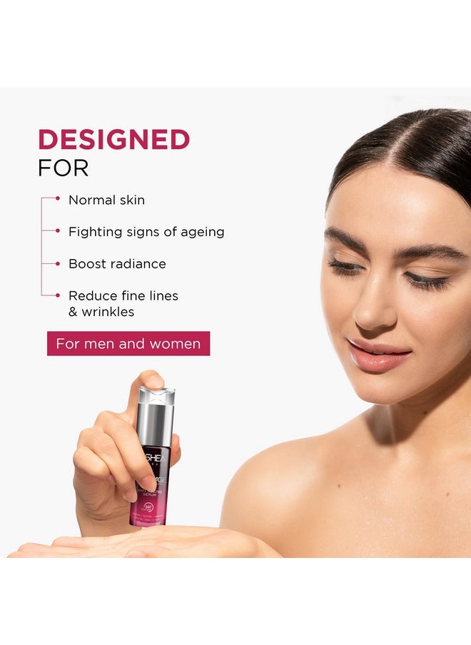Oshea Herbals PhytoAge Age Reversal Anti Ageing & Brightening Face Serum for All Skin Types | Reduce Wrinkles, Skin Redness & Enhance Skin Radiance - 40ml