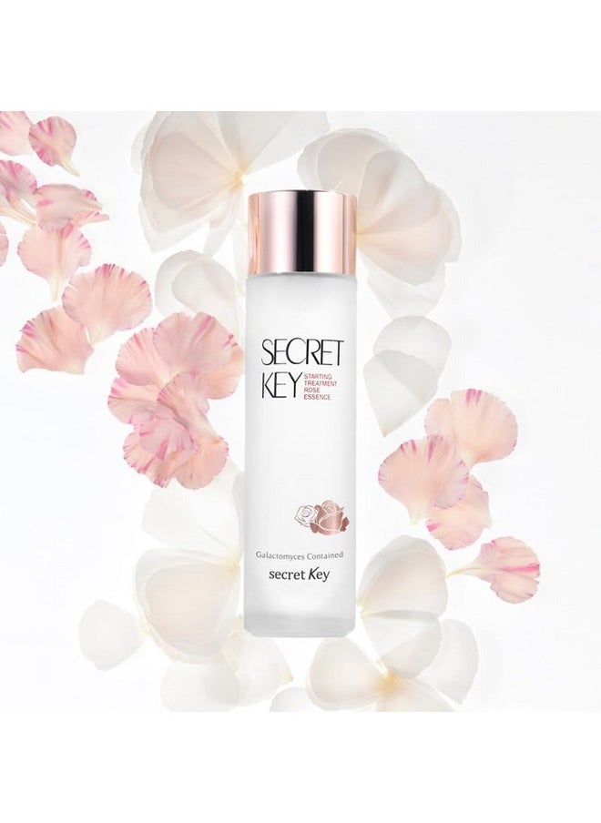 SECRETKEY Starting Treatment Essence Rose Edition, Nourishment & Hydration, Skin Soothing, Skin-texture Care, 94% of Galactomyces and Rose Water Synergy 5.07 fl. Oz. / 150ml, For Sensitive Skin