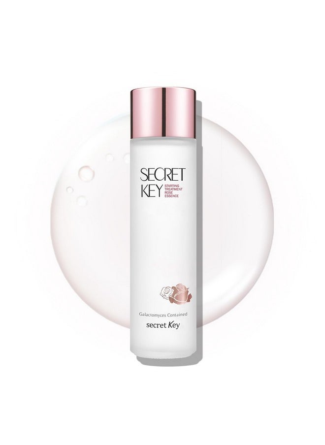 SECRETKEY Starting Treatment Essence Rose Edition, Nourishment & Hydration, Skin Soothing, Skin-texture Care, 94% of Galactomyces and Rose Water Synergy 5.07 fl. Oz. / 150ml, For Sensitive Skin