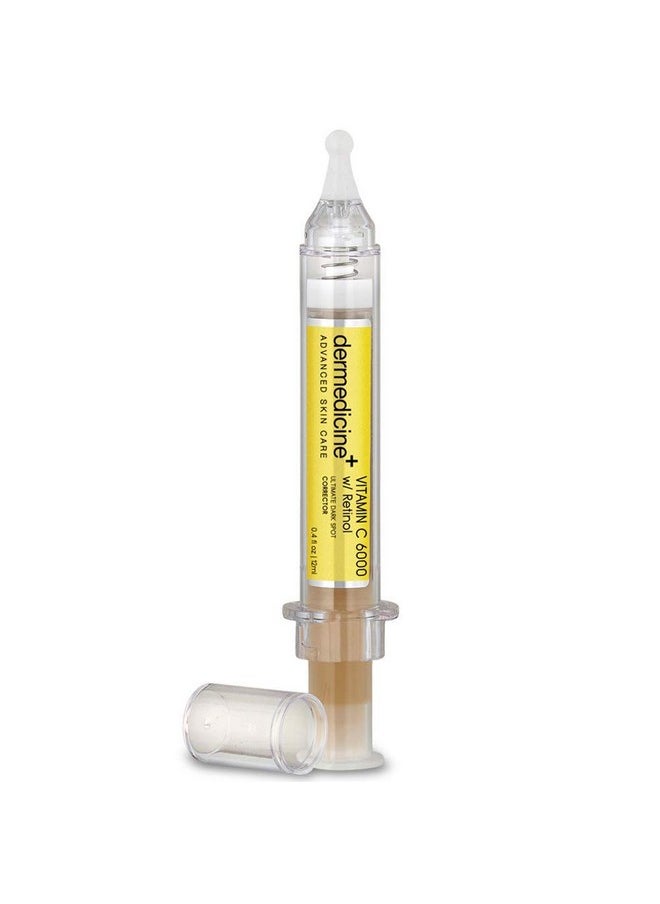Vitamin C 6000 w/Retinol Ultimate Dark Spot Corrector Serum for Face w/Seaweed & Hyaluronic Acid | Helps Fade & Lighten Appearance of Pigmentation & Smooth Appearance of Wrinkles