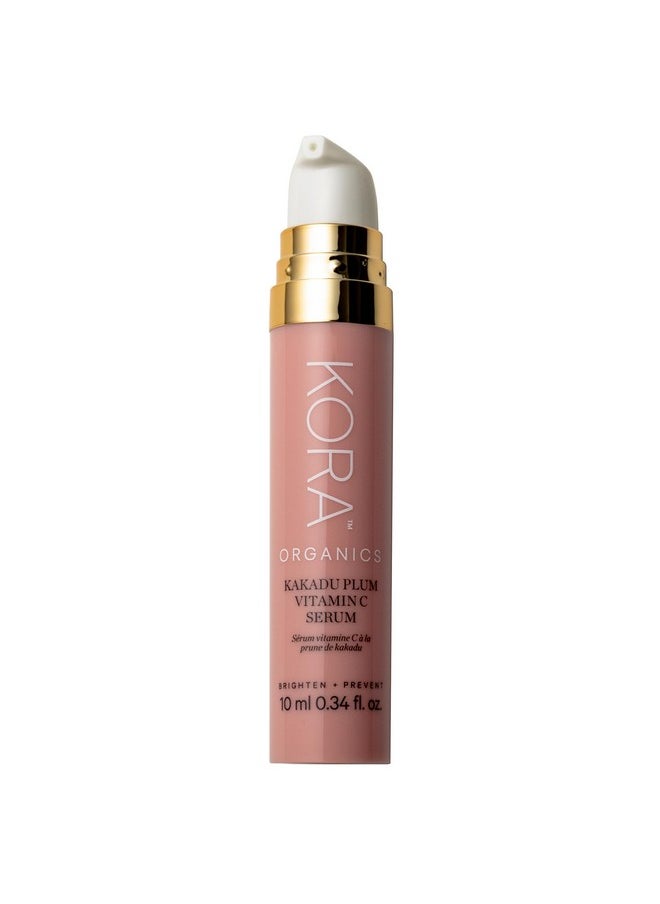 KORA Organics Kakadu Plum Vitamin C Serum, Antioxidant Rich Facial Serum with Hyaluronic Acid, Protect & Improve Skin Tone, Certified Organic, Cruelty Free, 0.34 fl oz