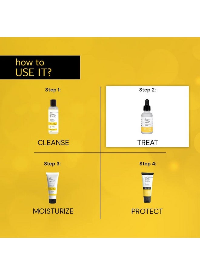 Deconstruct 10% Niacinamide Face Serum For Skin Brightening | Reduces Pigmentation & Dark Spots | 0.3% Alpha Arbutin Reduces Tan & Acne Marks | For Women & Men | Beginner Friendly | 30Ml