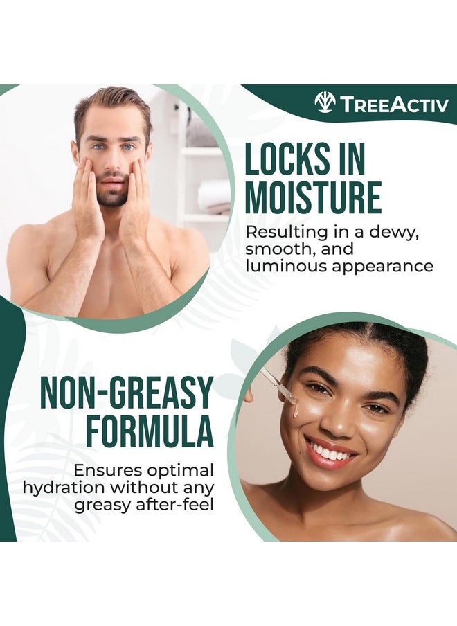 TreeActiv Oil-Free Advanced Skin Repair Serum, 2 oz, Pure Hyaluronic Acid Serum for Face, Serums for Skin Care, Hyaluronic Acid Face Serum for Women, Hydrating Wrinkle Serums and Facial Serums