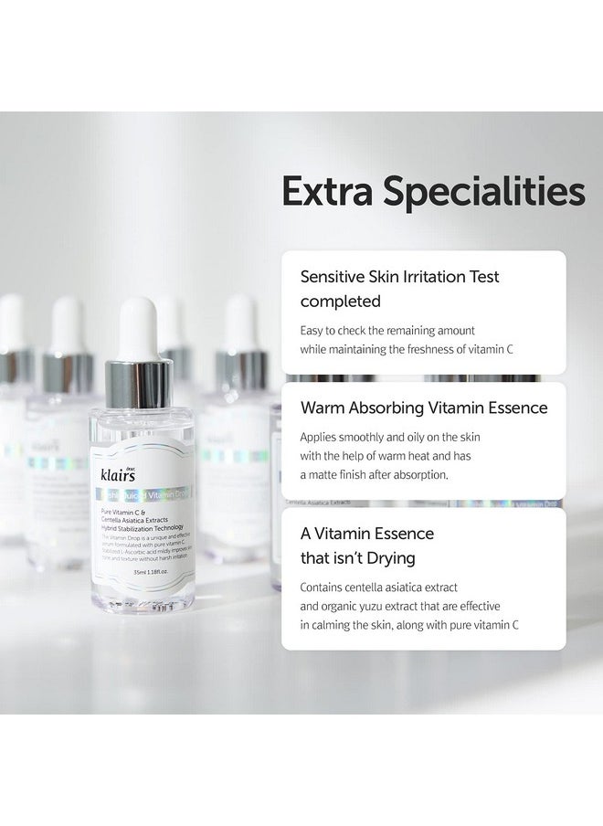 [DearKlairs] Freshly Juiced Vitamin Drop, 5% Hypoallergenic pure vitamin C serum, 35ml, 1.18oz | a potent skin rejuvenator, l ascorbic acid , antioxidant serum for face, korean skincare