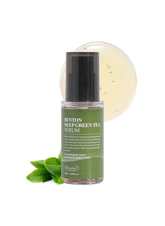 BENTON Deep Green Tea Serum 30ml (1.01 fl.oz.)_new - Nourishing & Hydrating Facial Serum for Oily and Sensitive Skin, Skin Soothing