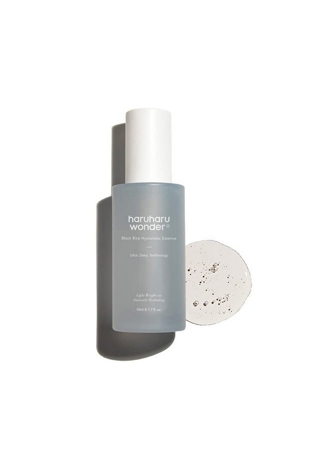 [Haruharu Wonder] Black Rice Hyaluronic Essence 1.6 fl. oz / 50 ml | Hyaluronic Acid Essence, Facial Moisturizer