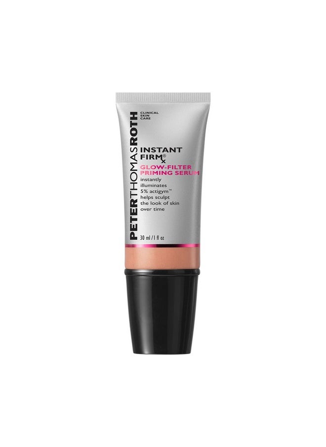 Peter Thomas Roth | Instant FIRMx Glow-Filter Priming Serum, Illuminating and Firming Serum, Helps Sculpt the Look of Skin Over Time, Blends Onto All Skin Tones