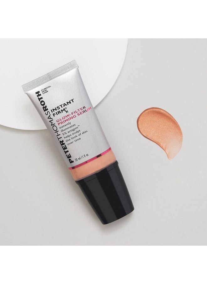 Peter Thomas Roth | Instant FIRMx Glow-Filter Priming Serum, Illuminating and Firming Serum, Helps Sculpt the Look of Skin Over Time, Blends Onto All Skin Tones