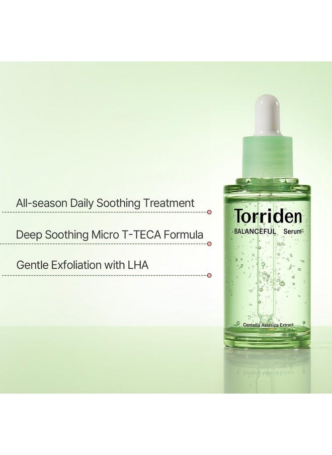 Torriden BALANCEFUL Cica Serum, Facial Essence that Instantly Hydrates, Balances, Soothes and Calms with 5 Different Centella Asiatica Extract for Oily, Combo, and Sensitive Skin