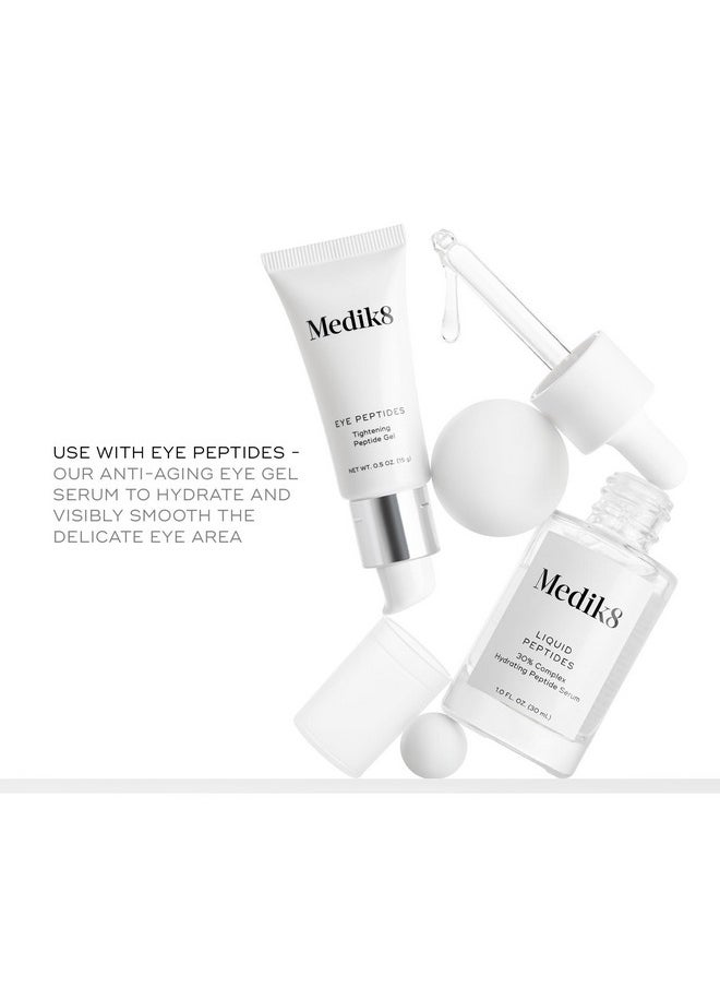 Medik8 Liquid Peptides - Advanced Regenerating Multi Peptide Serum - Firming, Smoothing Formula for Reducing Wrinkles and Fine Lines - Skin Hydrating, Brightening, and Plumping Treatment - 1.0 oz