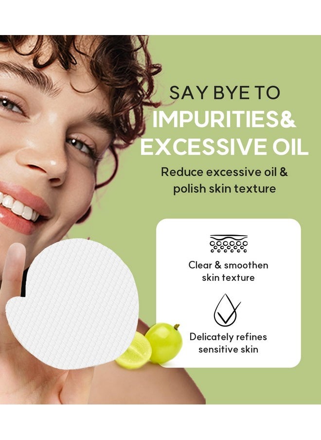 WELCOS FRUDIA Green Grape Pore Peeling Pad | Pore Minimizer Face Exfoliator Toner Pads w/GG Extract, Tannin Pore Complex & Anti Sebum P | Korean Skin Care Facial Cleansing Pads (70 Facial Pads)