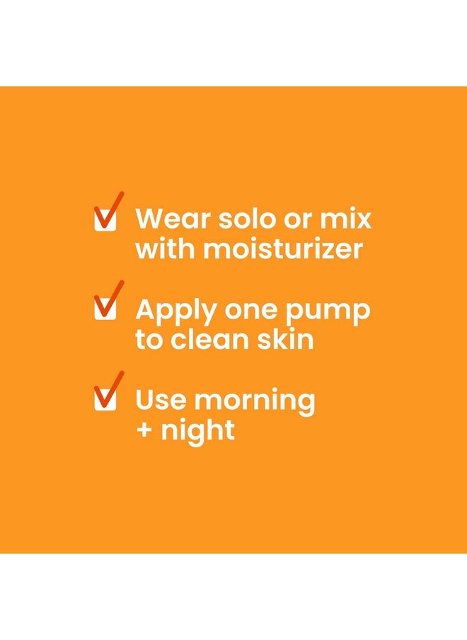 Burt's Bees Vitamin C Turmeric Face Serum, Brightens Skin & Visibly Reduces Dark Spots, Fine Lines & Wrinkles, Naturally Hydrating, Lightweight - Brightening Booster (1 oz)