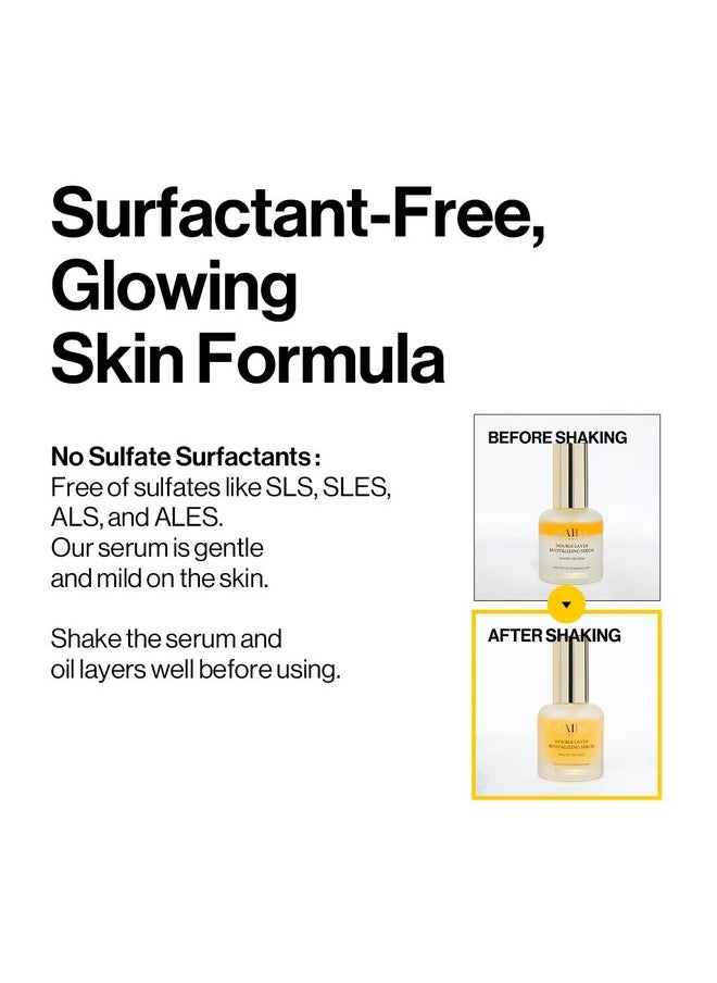 d'alba Piedmont Italian White Truffle Double Layer Revitalizing Serum, 100hr Hydration, Hyaluronic Acid and Centella Asiatica, Skin Firming and Tightening, Long-lasting Korean Skin Care (1.01 fl.oz)