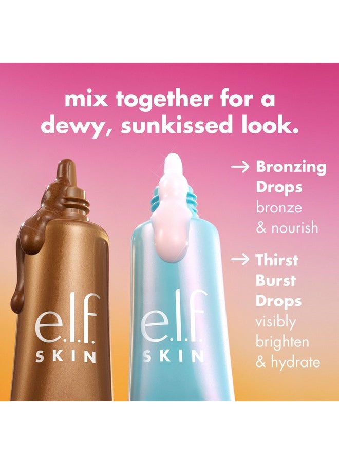 e.l.f. SKIN The Hottest Drops Duo, Holy Hydration! Thirst Burst Drops & Bronzing Drops Skincare Set, For A Dewy, Sun-Kissed Look, Vegan & Cruelty-Free