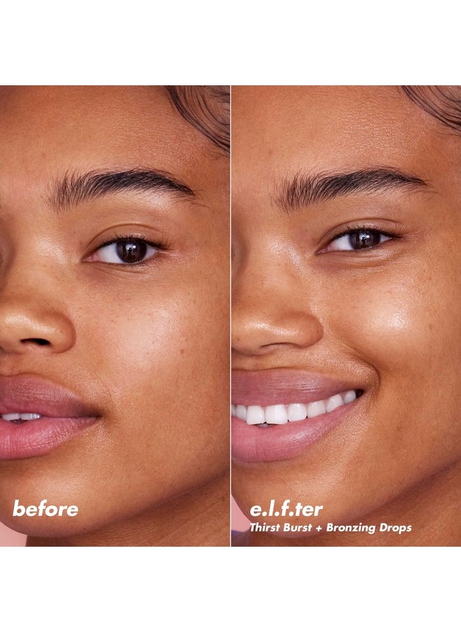 e.l.f. SKIN The Hottest Drops Duo, Holy Hydration! Thirst Burst Drops & Bronzing Drops Skincare Set, For A Dewy, Sun-Kissed Look, Vegan & Cruelty-Free