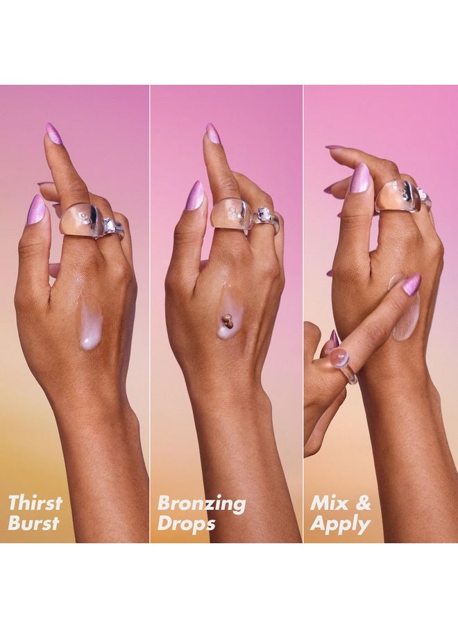 e.l.f. SKIN The Hottest Drops Duo, Holy Hydration! Thirst Burst Drops & Bronzing Drops Skincare Set, For A Dewy, Sun-Kissed Look, Vegan & Cruelty-Free