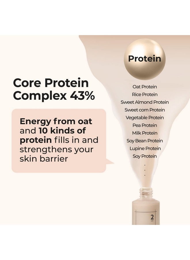numbuzin No.2 Creamy 43% Protein Serum | Protein Cream Serum with Oat Protein, Ceramide, Panthenol for Skin Barrier | Korean Skin Care for Sensitive, Loose Skin | 1.69 Fl Oz