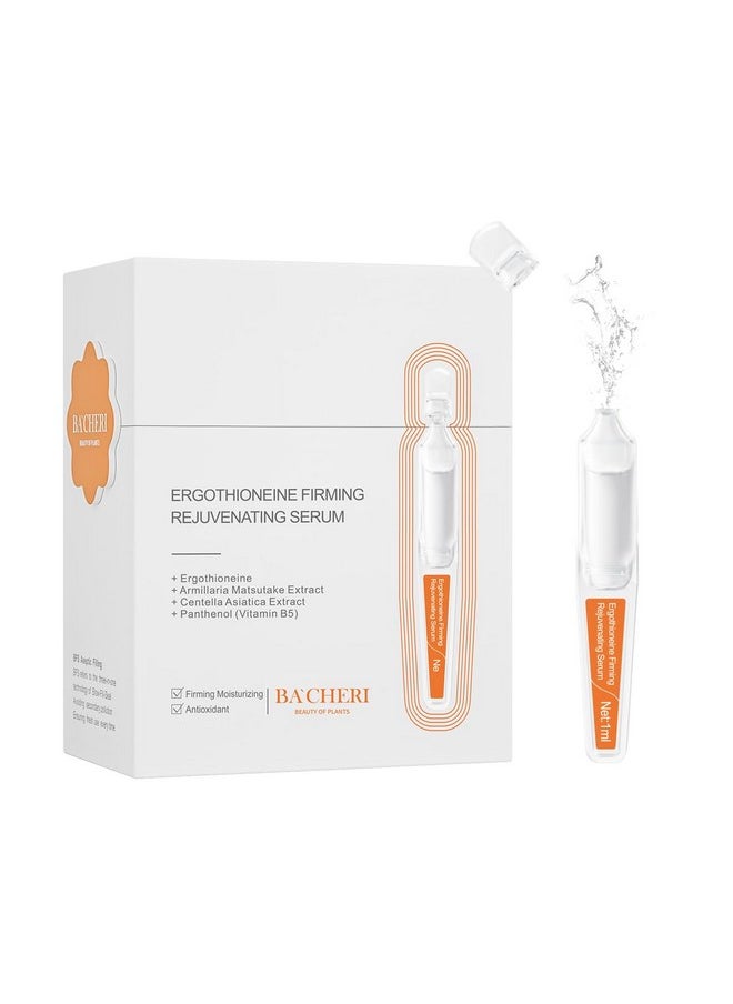 Ergothioneine Firming Rejuvenating Ampoules Serum - Hydrating and Repairing Formula with Pro-Xylane, Centella Asiatica Extract, and Vitamin B5 for Various Skin Types, 15 Pcs/Box