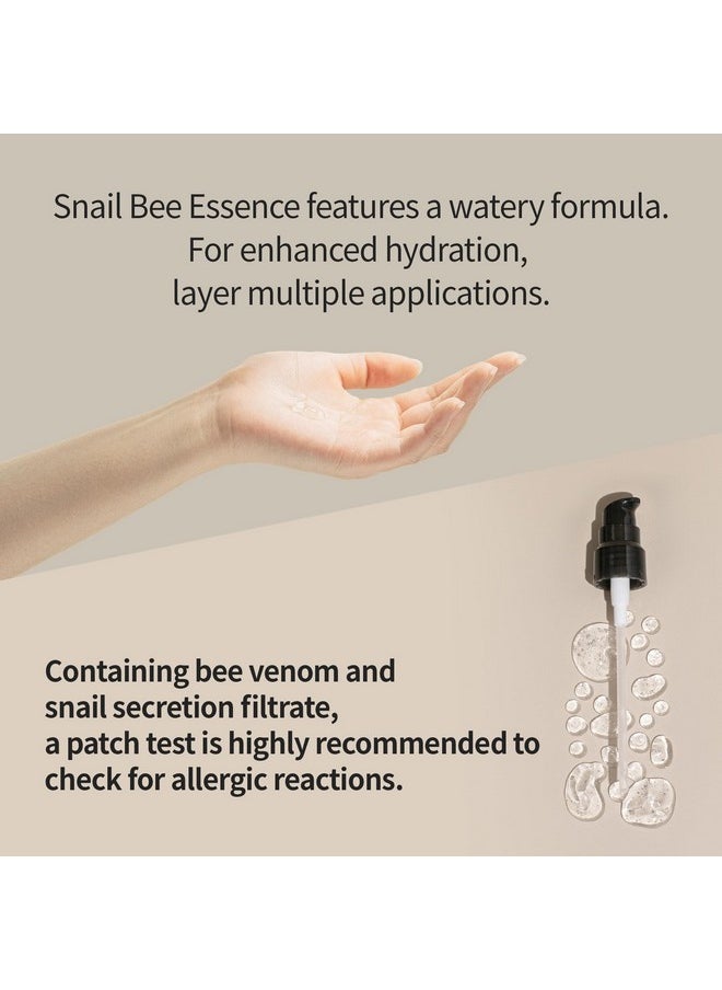 BENTON Snail Bee High Content Essence 100ml (3.38 fl oz.) - Snail Mucin Essence with Niacinamide & Bee Venom | Korean Skin Care Face Moisturizer For Women & Men with Combination, Oily Skin