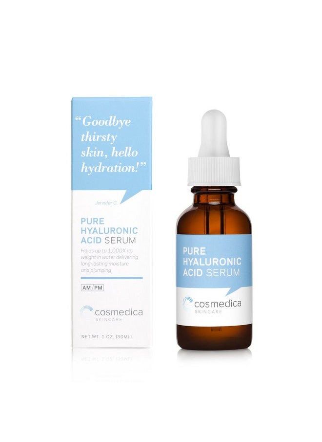 Hyaluronic Acid Serum for Skin- 100% Pure-Anti-Aging Serum- Intense Hydration + Moisture, Non-greasy, Paraben-free-Best Hyaluronic Acid for Your Face (Pro Formula)