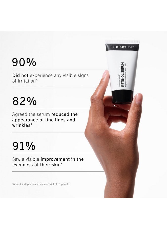 The INKEY List 1% Slow Release Retinol Serum, Targets Signs of Aging, Helps Reduce Appearance of Fine Lines and Wrinkles, For All Skin Types, 30ml, 1 fl oz