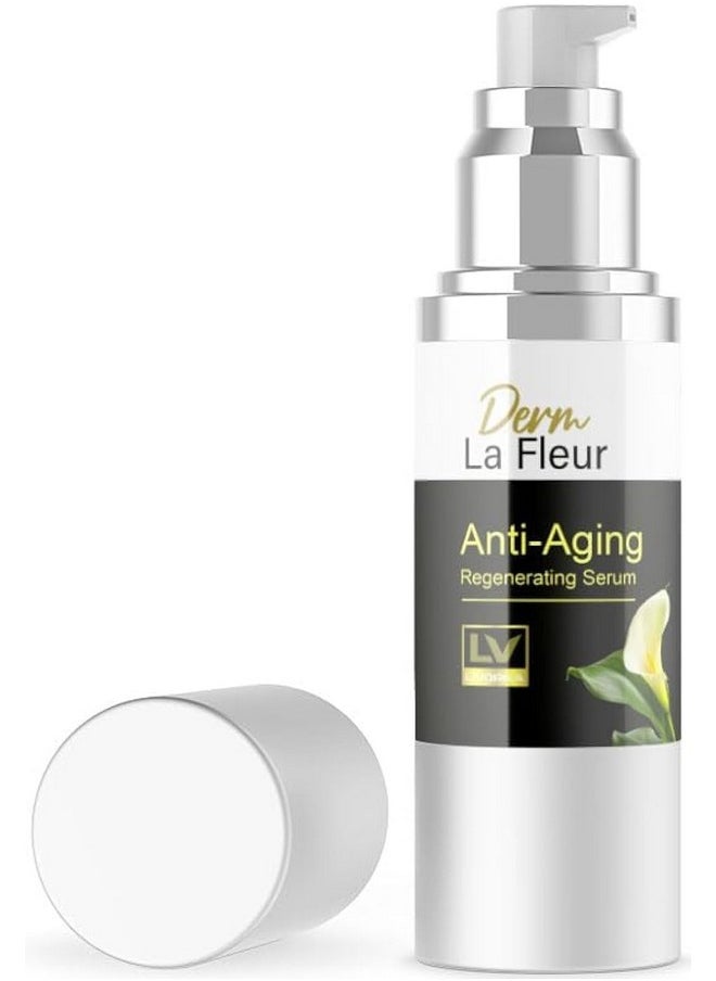 1 Pack - Derm La Fleur Anti- Aging Serum - Derm La Fleur Plus, Derm La Fleur Luxe 1 Bottle Serum For 1 Month, Derma Fleur Moisturizing Skin Conditioner.