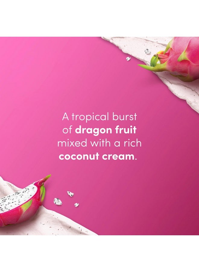 Dove Body Scrub Dragon Fruit & Coconut Cream For SIlky Smooth Skin Body Scrub Exfoliates and Provides Lasting Nourishment 15 oz