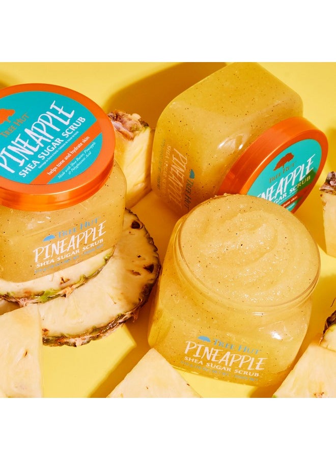 Tree Hut Pineapple Shea Sugar Scrub | Exfoliating Body Scrub Removes Dead, Dry Skin for a Soft & Hydrated Feel | Nourishing Essential Body Care | 18 fl oz.