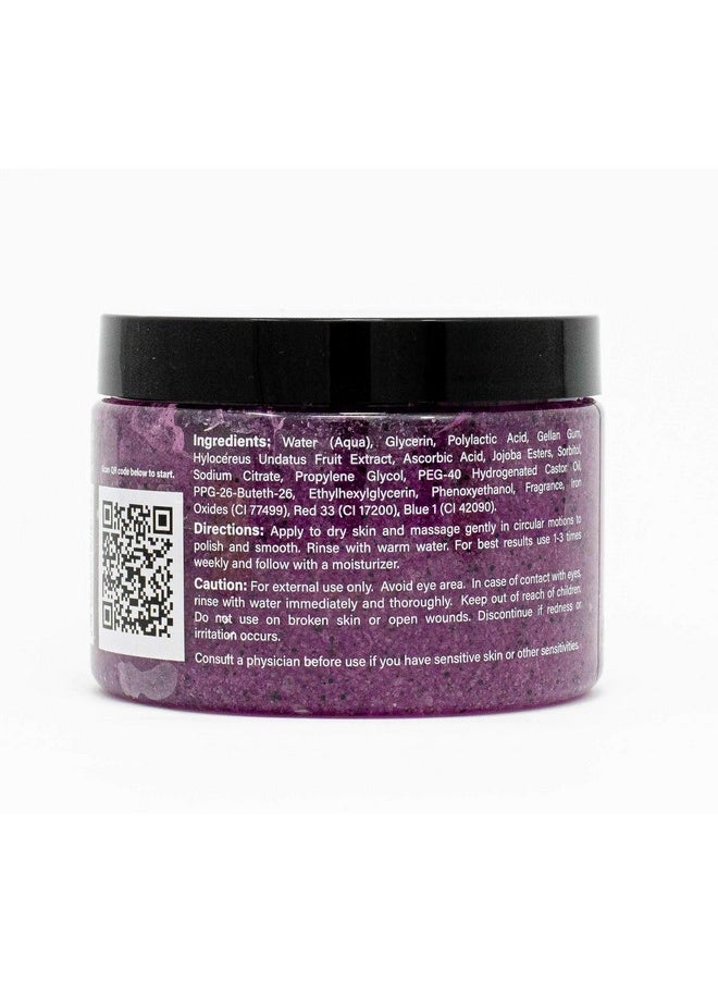 Amire Dragon Fruit Jelly Exfoliating Body Scrub Polish, Exfoliate Dry, Dehydrated, and Dead Skin, Improve Body Skin Texture and Brighten Appearance, Pitaya Scrubs, 12oz