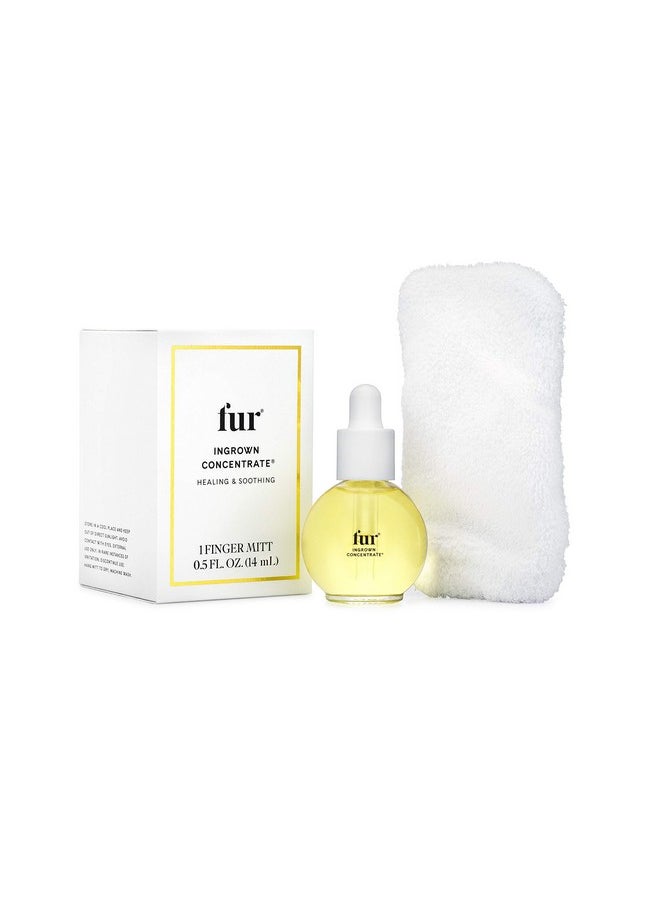 Fur Ingrown Concentrate: Exfoliating Oil Kit for your Hair and Skin to Smoothe, Soothe, and Treat Ingrown Hairs - O.5 fl. oz.