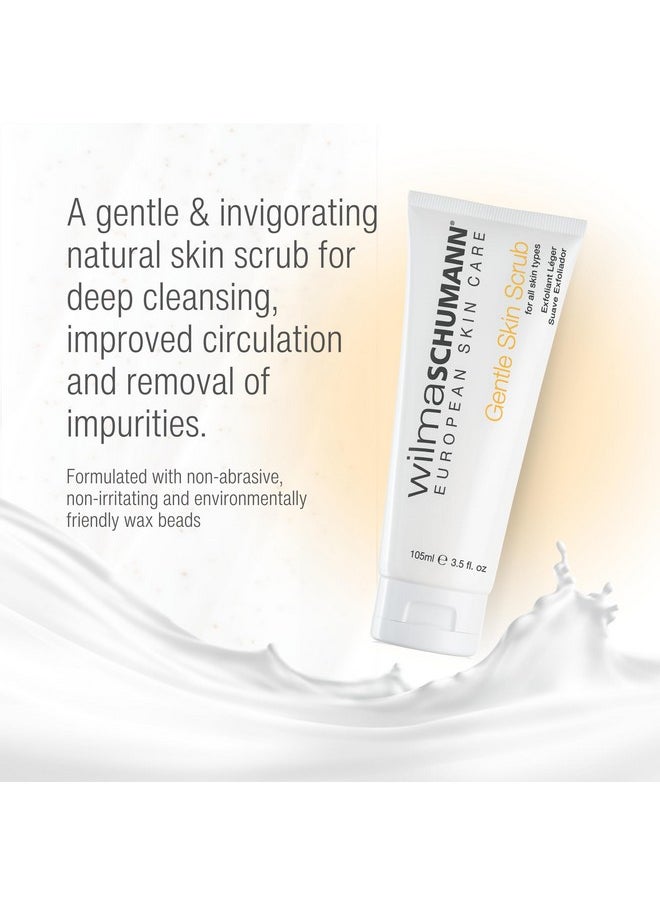 Wilma Schumann Gentle Skin Scrub, Natural Face Scrub, Face Exfoliant, 3.5 oz