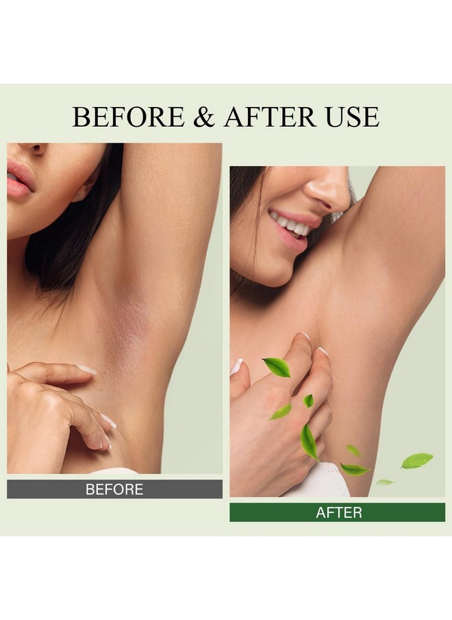 Underarm Detox Scrub, Green Tea Armpit Detox Scrub with Mint and Tea Tree, Natural Underarm Scrub for Armpit Detoxifying, Odors Eliminating, Exfoliating and Smoothing 8.11 Oz