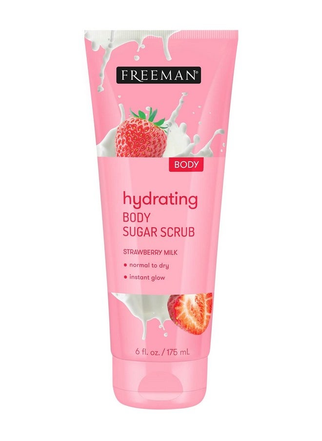 Hydrating Milk Body Sugar Scrub by Freeman for Women - 6 oz Scrub
