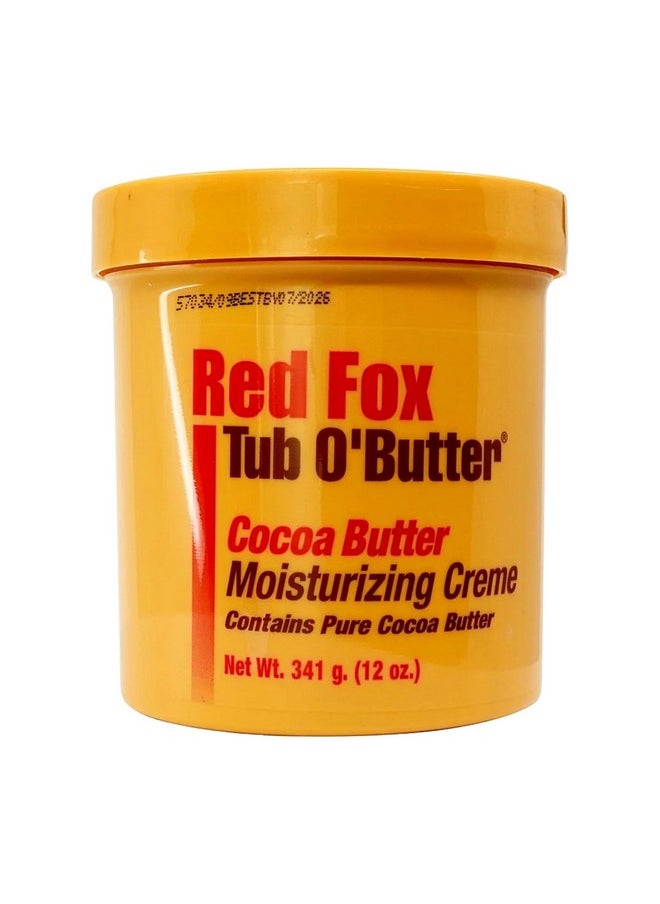Red Fox Tub O' Butter Cocoa, Moisturizing Creme 12 oz