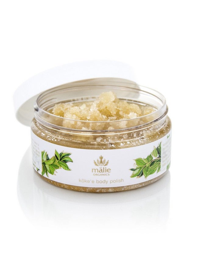 Malie Organics' Koke'e All Natural Exfoliating Organic Body Polish to Exfoliate, Nourish, Moisturize and Hydrate Your Skin. 8 Fl Oz.