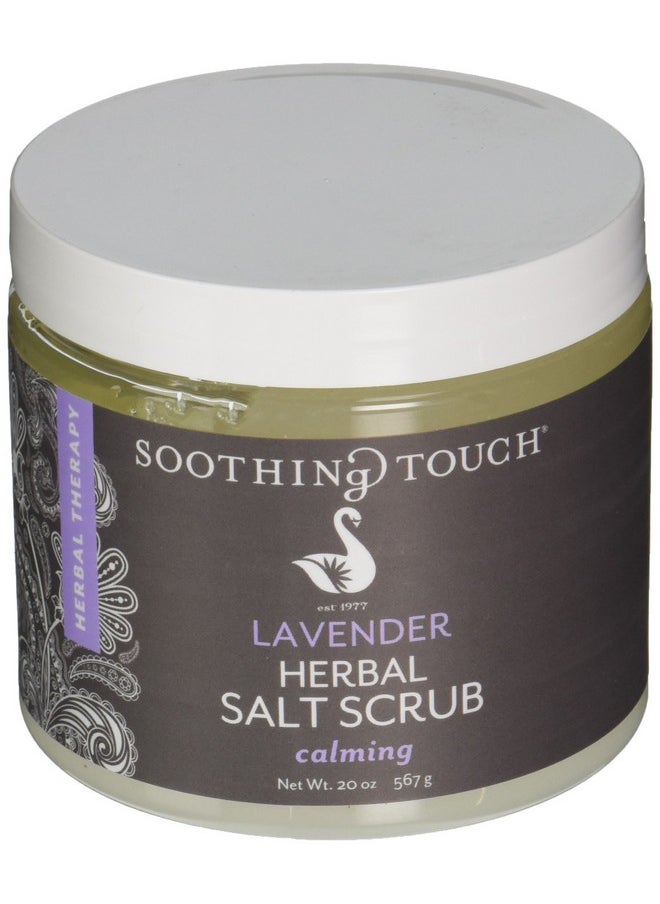 Soothing Touch Herbal Salt Scrub, Lavender - 20 Oz