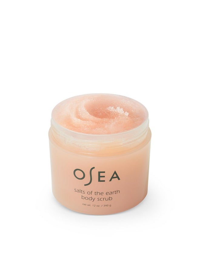 OSEA Salts of the Earth Body Scrub 12 oz - Pink Himalayan Salt Scrub - Gentle Body Exfoliation Skincare - Ideal Spa Gift for Pampering - Clean Beauty & Vegan Body Care