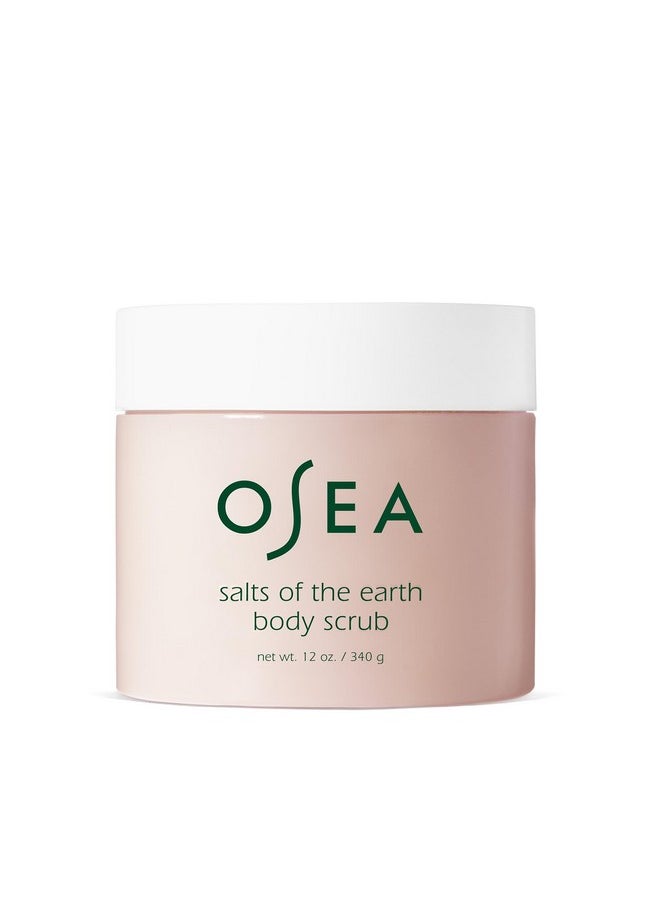 OSEA Salts of the Earth Body Scrub 12 oz - Pink Himalayan Salt Scrub - Gentle Body Exfoliation Skincare - Ideal Spa Gift for Pampering - Clean Beauty & Vegan Body Care