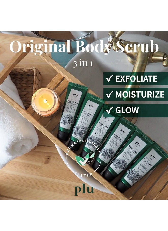 PLU Original Walnut Body Scrub Polish - Berry Mix - Exfoliating & Moisturizing & Glow - for Acne, Cellulite, Stretch Marks, Spider Veins - Sweet Raspberry & Acai Berry Scent, 6.76 oz.