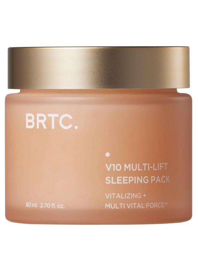 BRTC V10 Multi-Lift Sleeping Pack | Overnight Mask for Face Moisturizer, Moisturizing and Nourishing | Korean Skincare (80 ml, 2.70 oz)