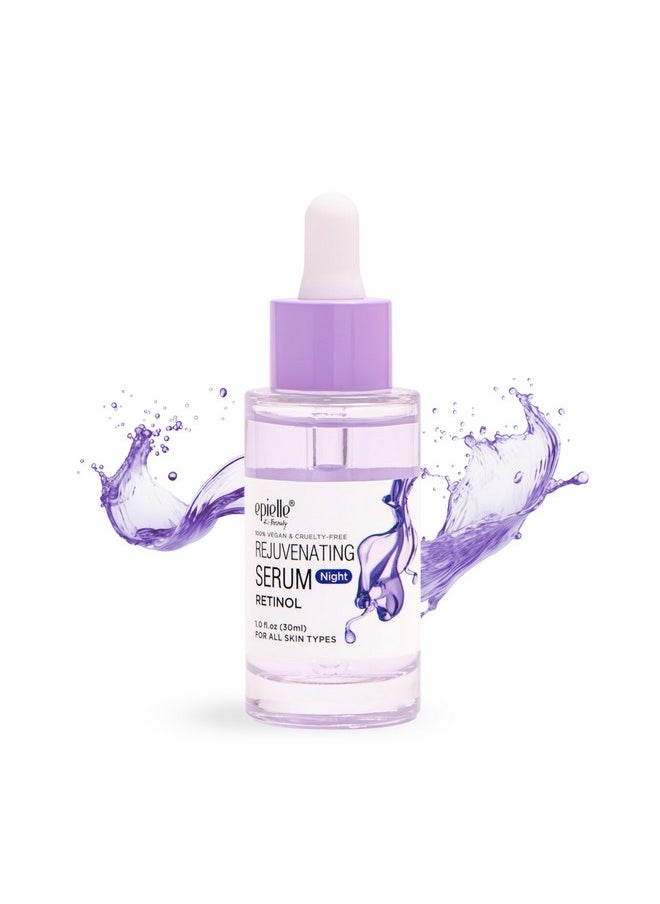Epielle Retinol Night Serum | Repair, Renew, Brighten | Targets Fine Lines and Wrinkles | For All Skin Types | 1 Fl Oz | Korean Skincare